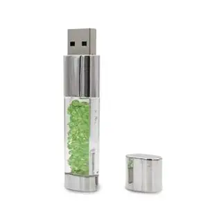 Tobo - Jewelry Diamond Crystal USB Flash Drive for Girls,USB Storage Pen Drive Memory Stick 8 GB,(Green)