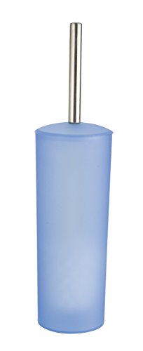 Wenko 15319100 WC-Garnitur Arktis - Kunststoff, Ø 10 x 39 cm, blau gefrostet