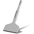 SDS Chisel Bit,Monkey King Bar SDS Plus Tile Chisel 165mm x 75mm,Angled Bent Chisel - SDS Scraper,Tile Remover Tool Wall and Floor Scraper Works
