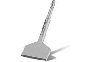 SDS Chisel Bit,Monkey King Bar SDS Plus Tile Chisel 165mm x 75mm,Angled Bent Chisel - SDS Scraper,Tile Remover Tool Wall and Floor Scraper Works