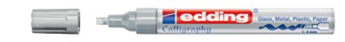 edding Glanzlack-Marker Kallografie 755 creative, 1 - 4 mm, silber