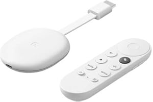 MIICAM Google Chromecast con Google TV 4K Media Streamer, salida 4K UHD/60 Hz, Google Assistant integrado, Wi-Fi 5 de doble banda, conector HDMI integrado, soporte Dolby Atmos, Snow Orginal