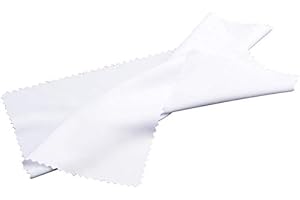 OHNE MARKENNAME 10x Brillenputztuch / Mikrofasertuch / Farbe: weiß