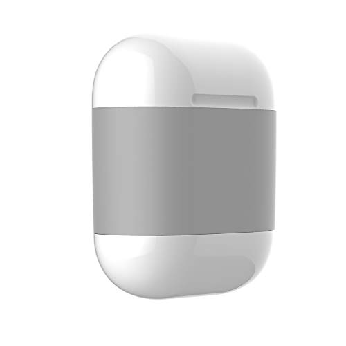 Preisvergleich Produktbild Felicy QI Wireless Charging Charger Headset Schutzhülle für Apple AirPods (Grau)