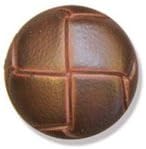 Impex Imitation Leather Shank Button 15mm - Brown - per 10 buttons