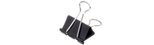 Original Mauly Klemmer 32 mm, Foldbackclip, Schwarz, Klemmweite 13 mm, 2143290, Karton 12 Stück - 2