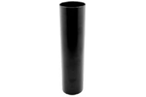 Aliaxis Black Round Downpipe 1m x 68mm PVC Down Pipe Plain end
