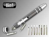 PEARL 8in1-Schraubenzieher im Kugelschreiber-Design - 6