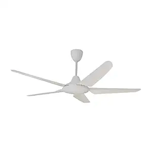 Fanzart Race - Modern 52 inch Ceiling Fan With 5 ABS Blades and Noiseless Motor, Matte White