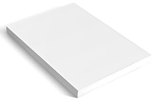 BARGAIN HOUND Dickes Druckerpapier A4,50 Blatt 300 Gsm, Fotokarton A4, Dickes Papier Dickes Druckerpapier Kartonpapier A4 Weiß (210 x 297 mm)