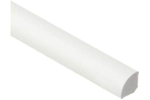 TMW Profiles 18mm uPVC Quadrant Trim - White- Gap-Filling Edge for Windows & Doors – Neat Finish, 1m Long (White)
