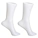 Produktbild Weibliche Fuss Socken Schablone - SODIAL(R)2 Stueck Female Fuss Socken Schablone Anzeige Kurzer Strumpf Mannequin Weiss
