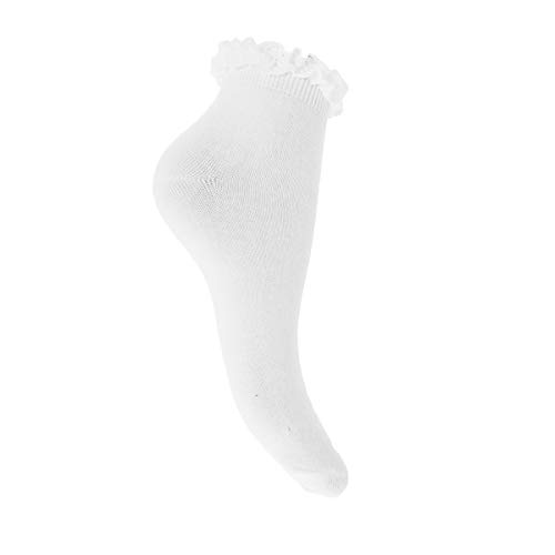 adam & eesa Chaussettes à volants (3 paires) - Fille (37-39 EUR) (Blanc)