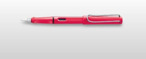 Special Edition Neon Coral Lamy Safari Fountain Pen Medium Nib - Ultimate Pack