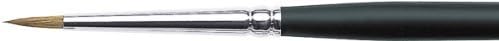 Acrylic · Watercolor Brush Black Swan Black Axle Sable Short Round 0