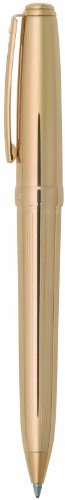 Sheaffer Prelude Ballpoint Pen Fluted Gold Plate - Gold Trim