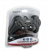 SNOPY SG-401 USB Kablolu Oyun Kolu, Siyah, Titreşimli, 15 Tuş, 2 Analog, 8 Y&ouml;n Tetikleyici, 1.8mt Kablo