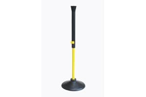Aresson Kids Rounders Batting Tee and Base Set - Black/Yellow, 34 Inch