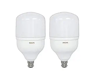 Philips TForce 27-Watt 3000 lumens Base B22 LED Bulb (Pack of 2) (Cool White) (Super High Wattage, Extra Brightness, Affordable)