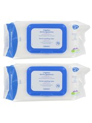 Mustela Dermo-Soothing Wipes Delicately Fragranced 2 x 70 Wipes