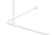 Produktbild DECKENHALTERUNG DECKENSTÜTZE FÜR DUSCHVORHANGSTANGE WEISS ALU! 55 CM INDIVIDUELL KÜRZBAR! UNDERSEILING OF CORNER ROD WHITE!