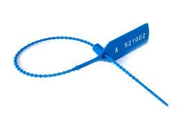 FSSS Ltd Blu sicurezza etichette numerate sequenziale Pull fascette bagagli di plastica Medical anti-taccheggio White