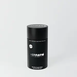 Kerrato Hair Fibres for Thinning Hair (JET BLACK) Natural - 11.5g - Conceals Hair Loss in 10 seconds - Natural Hair Thickener & Fibers for Thin Hair for Men & Women