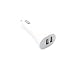niceEshop(TM) 2 Port USB Car Charger Adapter for iPod iPhone MP3 Cell Phone(White) RS.1219.00