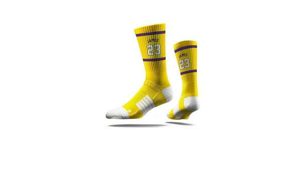 lebron lakers socks