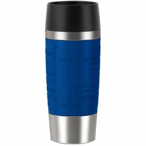 Preisvergleich Produktbild Emsa Isolierbecher Travel Mug 0,36l blau / silber