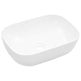 mueble para lavabo encimera Hecho de cerámica, el lavabo es considerablemente fácil de limpiar.