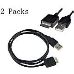 yichumy 2 paquetes. Cable de datos USB de repuesto Cable de audio para Sony NWZ-A15 NWZ-A17 reproductor de mp3 Sony Walkman NWZ S544 S545 Cargador Cable
