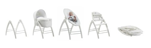 Baby Dan 2651-04-01-02-85 – Angel – Komplet (Wiege, Matratze, Liege und Hochstuhl, Sitzverkleiner) - 3
