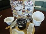 SMORES MAKER - Indoor/Outdoor 3-in-1 Dessert Station (S'mores, Fondue, Ice Cream) by Roshco