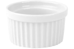 HOLST PORZELLAN Holst Porcelaine RA 2035 Tartes De, Moule à soufflé et Ramequin Blanc 7 cm, 7 x 7 x 4 cm