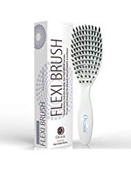 Cepillo para desenredar Flex cerdas de Jabalí y Nylon para el pelo  Cepillo desenredante para niños, hombre y mujer - Cepillo de pelo brillo GeBion17  Cepillo desenredante seco y húmedo de Osensia