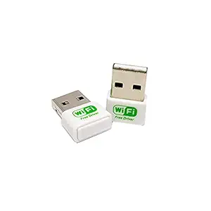 Terabyte 150Mbps Free Driver Wireless Dongle Network Card USB LAN Wi-Fi Adapter for PC/Laptop (White) 07