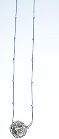 Love Is Life Stainless Steel Ladies Fashion Saturn Ball Chain Necklace With Stainless Steel Mystic Ball Pendant