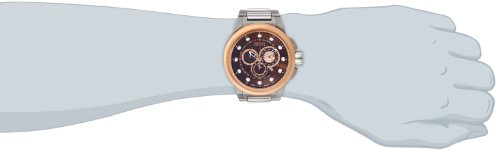 Invicta Men's Specialty Quartz Watch with Brown Dial Chronograph Display and Silver Stainless Steel Bracelet 14303