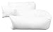 Price comparison product image Zollner Cover for Body Pillows/side sleeper pillow cover/cushion cover – 40 cm with Zip on the side, 50% cotton/50% Polyester, White, Saba, cotton blend, 001-weiß, 40/200