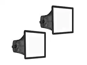 SUPERNIC Branded Universal Cloth Flash Bounce Diffuser for All Speedlite Flashes (White_15x17 cm,Pack of 2)