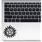 Preisvergleich Produktbild Supernatural gestanztes Vinyl Aufkleber MacBook Laptop Aufkleber Schwarz