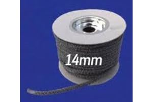 Stovax Replacement 14mm Black Soft Fire Rope Seal per meter