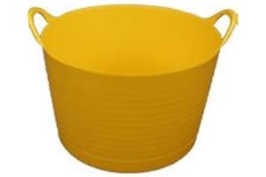KetoPlastics 18 Litre Flexi Tub/Trug/Gorrilla/Bucket/Storage Yellow (Made In U.K)