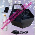 macchina per bolle di sapone con batteria e telecomando