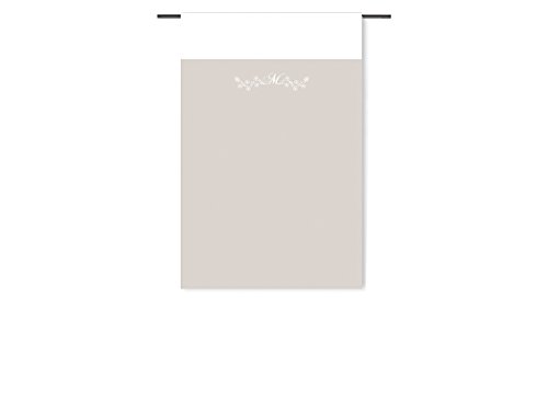 Scheibengardinen bestickt 60x90 cm MELANIE taupe