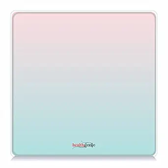 Healthgenie Magic LED Digital Weight Machine For Body Weight, Thick Tempered Glass Weighing Scale with 2 Year Warranty & Batteries HD-321( PASTEL SHADE)