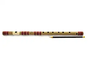 Radhe Flutes | PVC Fiber | D Sharp Bansuri | Middle Octave | Right Handed (16 Inches)