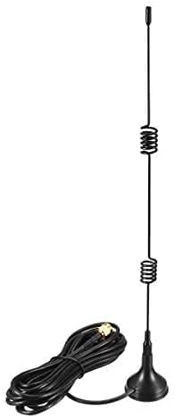 NisDeal 7dbi Gain Spring Magnetic Base Antenna for WiFi Router Modem RG174 Extension Cable 3 Meter SMA Male 2G 3G+4G 700-2700MHz Omnidirectional- 1pc
