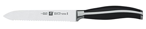 Zwilling Twin Cuisine Universalmesser, 130 mm (Rostfreier Spezialstahl, Zwilling Sonderschmelze, querliegender Vollerl, Kunststoff-Schalen) schwarz